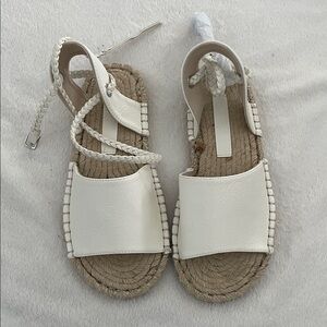 ASOS Off White Espadrille Strap Sandals